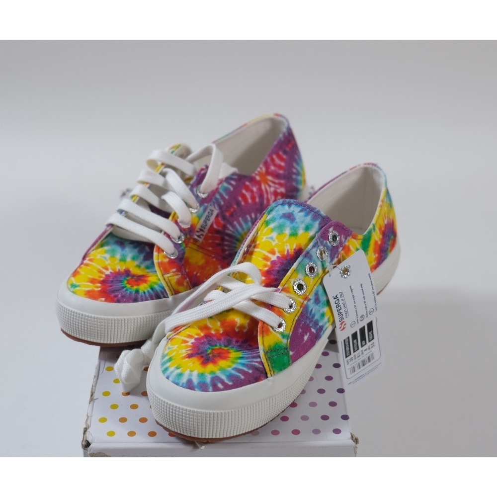 Superga Sneakers Women 8 Multicolor 2750‎ Fabricfantiedye Tie Dye Canvas Low Top